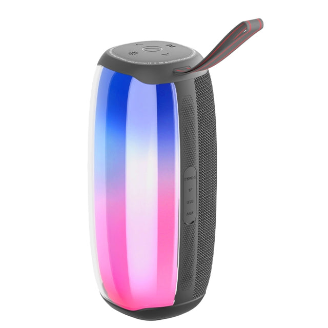 HOPESTAR P50 IPX6 Water-resistant Outdoor Portable RGB Light Bluetooth Speaker(Grey)