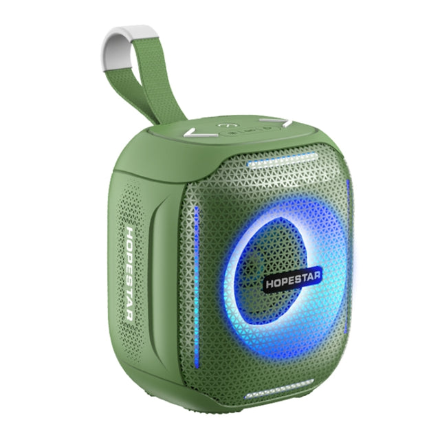 HOPESTAR Party 300mini IPX5 Water-resistant Portable Bluetooth Speaker 360 Degree Stereo Outdoor Speaker(Army Green)