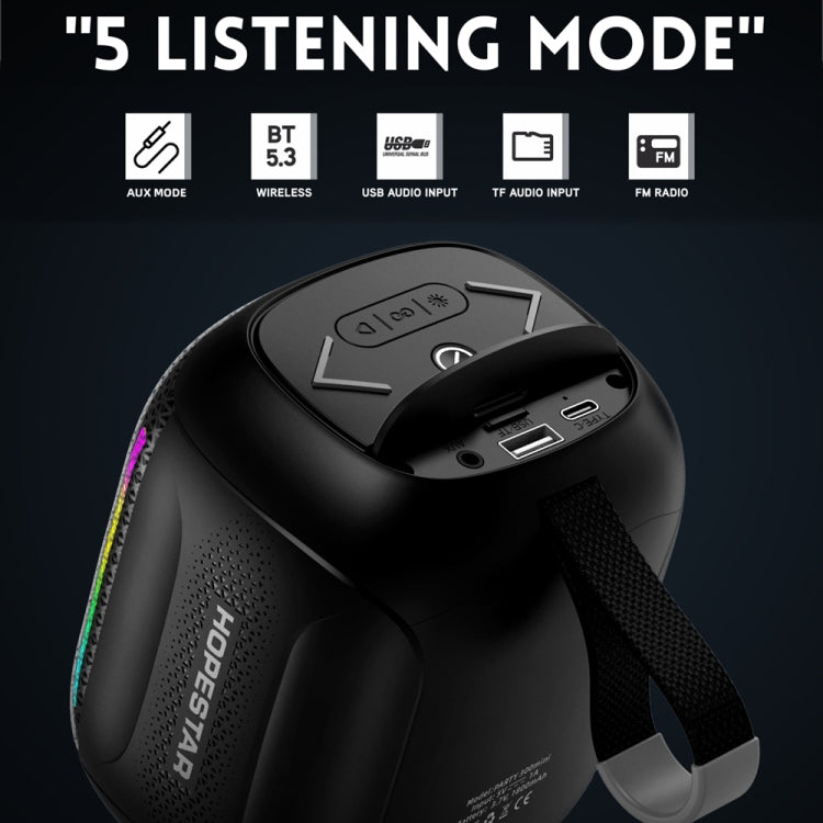 HOPESTAR Party 300mini IPX5 Waterproof Portable Bluetooth Speaker 360 Degree Stereo Outdoor Speaker(Orange) - free shipping - PMC Jewellery - Order now!