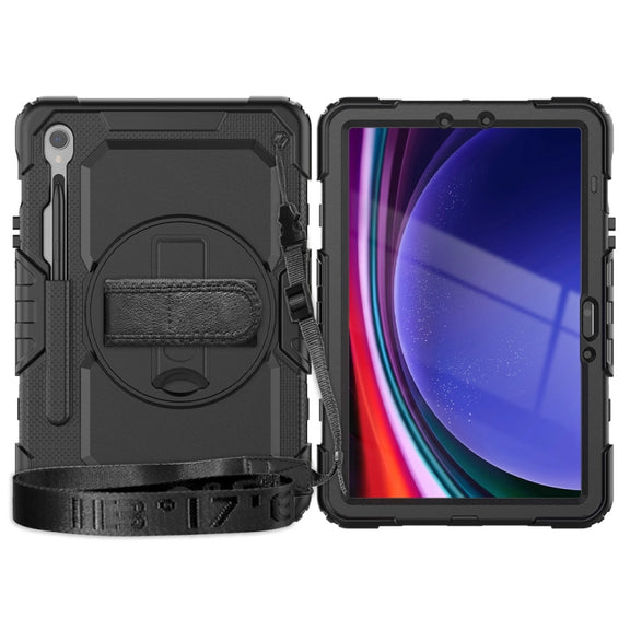 For Samsung Galaxy Tab S9 / S8 / S7 Silicone + PC Tablet Case(Black)