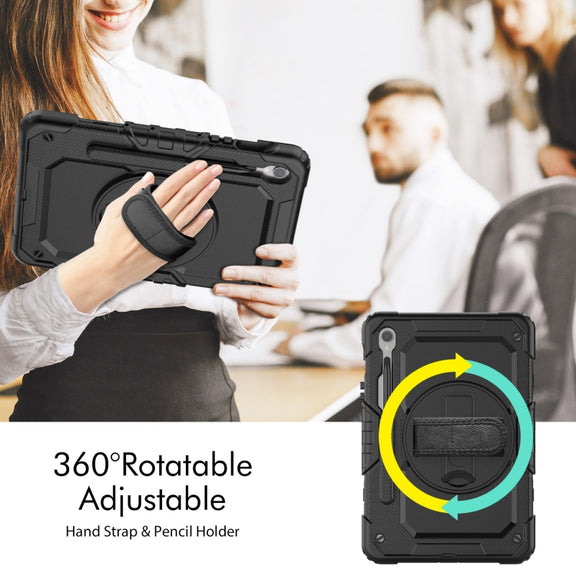 For Samsung Galaxy Tab S9 / S8 / S7 Silicone + PC Tablet Case(Black)