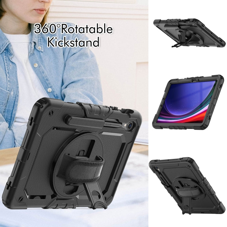 For Samsung Galaxy Tab S9 / S8 / S7 Silicone + PC Tablet Case(Black)