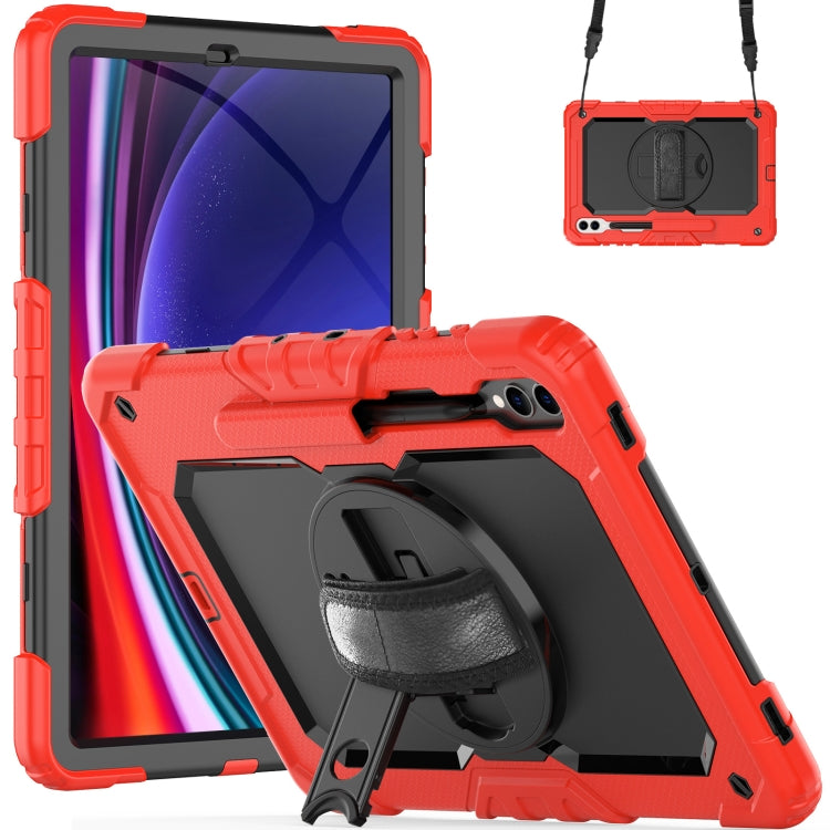 For Samsung Galaxy Tab S10+ / S9+ / S9 FE+ Silicone + PC Tablet Case(Red+Black) - Galaxy Tab S9+ Cases by PMC Jewellery | Online Shopping South Africa | PMC Jewellery | Buy Now Pay Later Mobicred