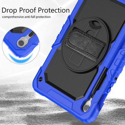 For Samsung Galaxy Tab S9 / S9 FE Silicone Hybrid PC Tablet Protective Case(Dark Blue+Black) - Galaxy Tab S9 Cases by PMC Jewellery | Online Shopping South Africa | PMC Jewellery | Buy Now Pay Later Mobicred