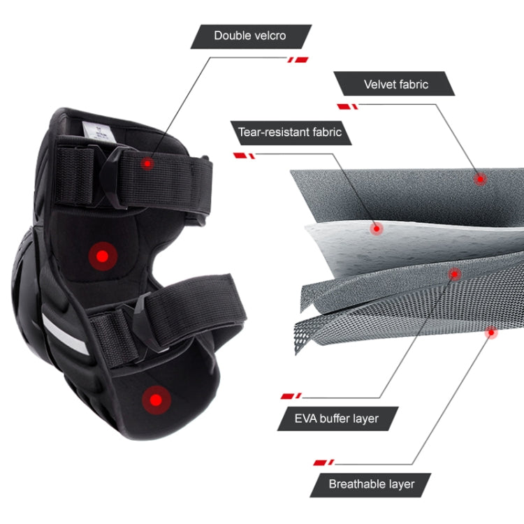 Motolsg MT03 Motorcycle Bicycle Riding Protective Gear 2 in 1 Knee Pads - free shipping - PMC TechLife - Order now!