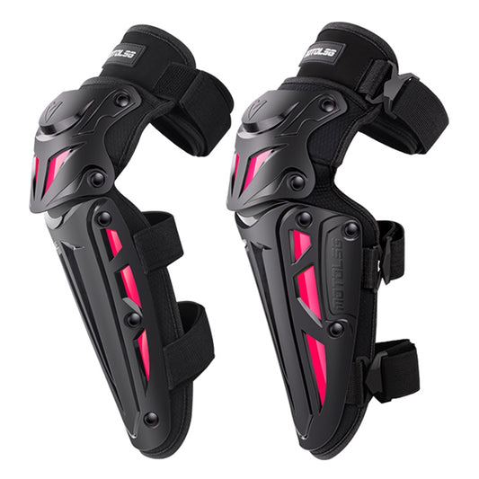 Motolsg MT-05 Motorcycle Bicycle Riding Protective Gear 2 in 1 Knee Pads(Pink) - free shipping - PMC Jewellery - Order now!