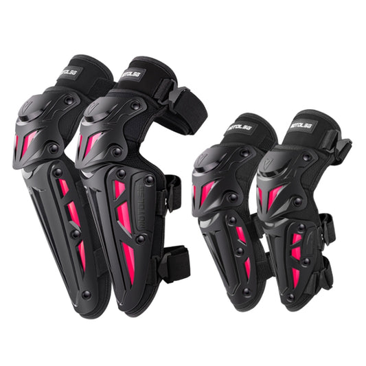 Motolsg MT-05 Motorcycle Bicycle Riding Protective Gear 4 in 1 Elbow Pads(Pink) - free shipping - PMC Jewellery - Order now!