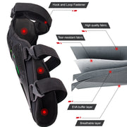Motolsg MT-05 Motorcycle Bicycle Riding Protective Gear 4 in 1 Elbow Pads(Yellow Grey)