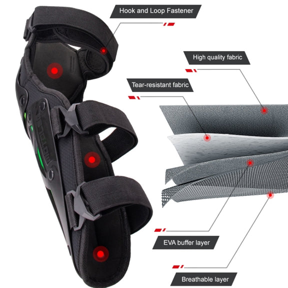 Motolsg MT-05 Motorcycle Bicycle Riding Protective Gear 4 in 1 Elbow Pads(Yellow Grey)