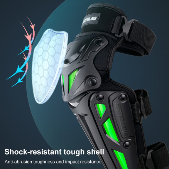 Motolsg MT-05 Motorcycle Bicycle Riding Protective Gear 2 in 1 Elbow Pads(Green)