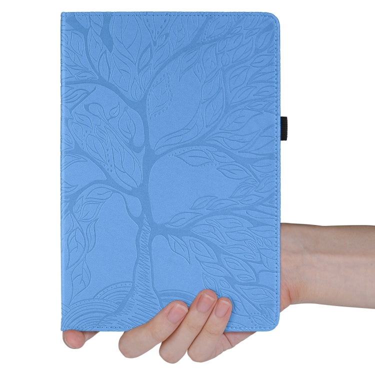 For iPad Pro 13 2024 Tree Life Embossed Rotation Leather Smart Tablet Case(Blue) - iPad Pro 13 2024 Cases by PMC TechLife | Online Shopping South Africa | PMC TechLife | Buy Now Pay Later Mobicred