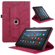 For Amazon Kindle Fire HD10 2021 Tree Life Embossed Rotation Leather Tablet Case(Red) - Amazon by PMC TechLife | Online Shopping South Africa | PMC TechLife | Buy Now Pay Later Mobicred