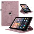 For Amazon Kindle Fire HD8 2015-2019 Tree Life Embossed Rotation Leather Tablet Case(Rose Gold) - Amazon by PMC TechLife | Online Shopping South Africa | PMC TechLife | Buy Now Pay Later Mobicred