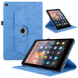 For Amazon Kindle Fire HD8 2015-2019 Tree Life Embossed Rotation Leather Tablet Case(Blue) - free shipping - PMC TechLife - Order now!