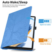 For Lenovo Tab M10 Plus 10.6 3rd Gen Tree Life Embossed Rotation Leather Smart Tablet Case(Blue)