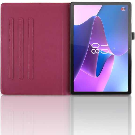 For Lenovo Tab P11 Pro 2nd / Xiaoxin Pad 11 Pro Tree Life Embossed Rotation Leather Tablet Case(Red)