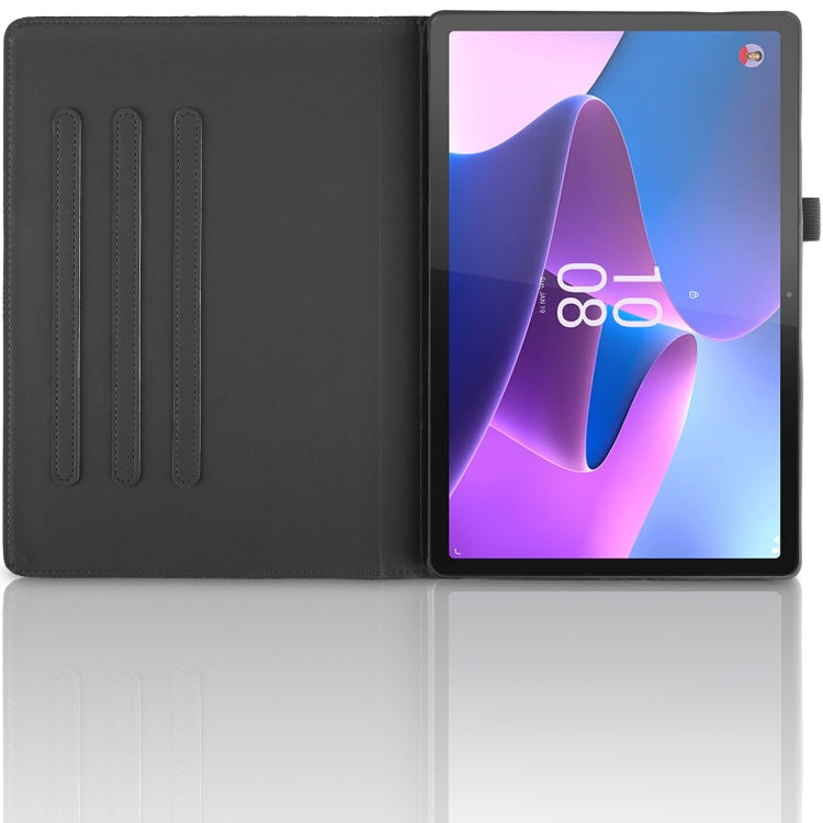 For Lenovo Tab P11 Pro 2nd / Xiaoxin Pad 11 Pro Tree Life Embossed Rotation Leather Tablet Case(Black)