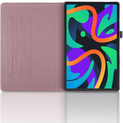 For Lenovo Tab M11 / Xiaoxin Pad 11 2024 Tree Life Embossed Rotation Leather Tablet Case(Rose Gold)