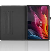 For Lenovo Tab P12 / Xiaoxin Pad Pro 12.7 2025 Tree Life Embossed Rotation Leather Tablet Case(Black)