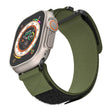 For Apple Watch Ultra 49mm AW Nylon Two-Section Watch Band(Army Green) - Watch Bands by PMC TechLife | Online Shopping South Africa | PMC TechLife | Buy Now Pay Later Mobicred