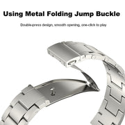 For Samsung Galaxy Watch 6 Three Strains Metal Watch Band(Gold)