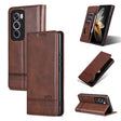 For OPPO Reno12 Global AZNS Magnetic Calf Texture Flip Leather Phone Case(Dark Brown) - OPPO Cases by AZNS | Online Shopping South Africa | PMC Jewellery | Buy Now Pay Later Mobicred