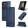 For OPPO Reno12 Pro Global AZNS Magnetic Calf Texture Flip Leather Phone Case(Dark Blue) - free shipping - PMC Jewellery - Order now!