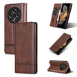 For OPPO Reno12 F 4G AZNS Magnetic Calf Texture Flip Leather Phone Case(Dark Brown) - OPPO Cases by AZNS | Online Shopping South Africa | PMC Jewellery | Buy Now Pay Later Mobicred