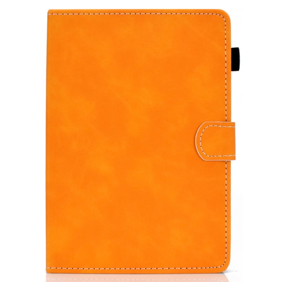 For 10 inch Tablet PC Universal Cowhide Texture Horizontal Flip Leather Case with Holder & Card Slots & Pen Slot(Khaki)