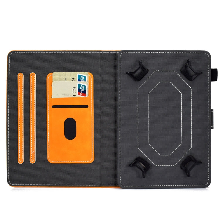 For 10 inch Tablet PC Universal Cowhide Texture Horizontal Flip Leather Case with Holder & Card Slots & Pen Slot(Khaki) - 8 inch by PMC TechLife | Online Shopping South Africa | PMC TechLife | Buy Now Pay Later Mobicred