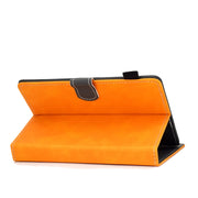 For 10 inch Tablet PC Universal Cowhide Texture Horizontal Flip Leather Case with Holder & Card Slots & Pen Slot(Khaki)