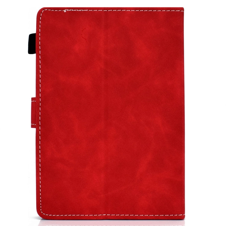 For 10 inch Tablet PC Universal Cowhide Texture Horizontal Flip Leather Case with Holder & Card Slots & Pen Slot(Red) - 8 inch by PMC TechLife | Online Shopping South Africa | PMC TechLife | Buy Now Pay Later Mobicred