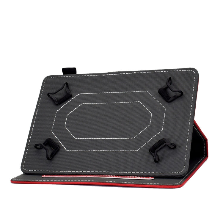 For 10 inch Tablet PC Universal Cowhide Texture Horizontal Flip Leather Case with Holder & Card Slots & Pen Slot(Red) - 8 inch by PMC TechLife | Online Shopping South Africa | PMC TechLife | Buy Now Pay Later Mobicred