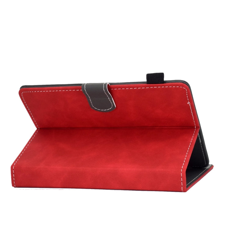 For 10 inch Tablet PC Universal Cowhide Texture Horizontal Flip Leather Case with Holder & Card Slots & Pen Slot(Red) - 8 inch by PMC TechLife | Online Shopping South Africa | PMC TechLife | Buy Now Pay Later Mobicred
