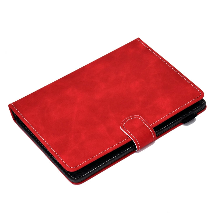 For 10 inch Tablet PC Universal Cowhide Texture Horizontal Flip Leather Case with Holder & Card Slots & Pen Slot(Red) - 8 inch by PMC TechLife | Online Shopping South Africa | PMC TechLife | Buy Now Pay Later Mobicred
