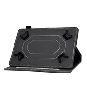 For 10 inch Tablet PC Universal Cowhide Texture Horizontal Flip Leather Case with Holder & Card Slots & Pen Slot(Grey)