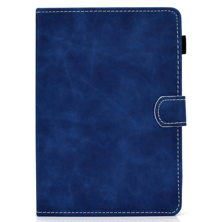 For 10 inch Tablet PC Universal Cowhide Texture Horizontal Flip Leather Case with Holder & Card Slots & Pen Slot(Blue) - 8 inch by PMC TechLife | Online Shopping South Africa | PMC TechLife | Buy Now Pay Later Mobicred