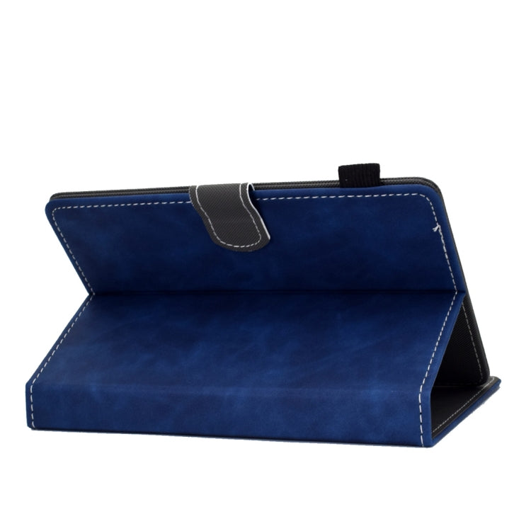For 10 inch Tablet PC Universal Cowhide Texture Horizontal Flip Leather Case with Holder & Card Slots & Pen Slot(Blue) - 8 inch by PMC TechLife | Online Shopping South Africa | PMC TechLife | Buy Now Pay Later Mobicred