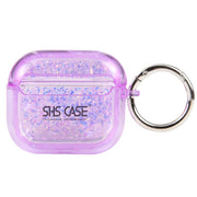 For AirPods Pro 2 Flash Diamond Epoxy Bluetooth Earphone Protective Case(Purple)