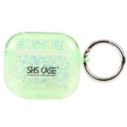 For AirPods 3 Flash Diamond Epoxy Bluetooth Earphone Protective Case(Green)