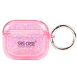 For AirPods 3 Flash Diamond Epoxy Bluetooth Earphone Protective Case(Pink) - For AirPods 3 by PMC Jewellery | Online Shopping South Africa | PMC Jewellery | Buy Now Pay Later Mobicred