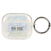 For AirPods Pro Flash Diamond Epoxy Bluetooth Earphone Protective Case(White)