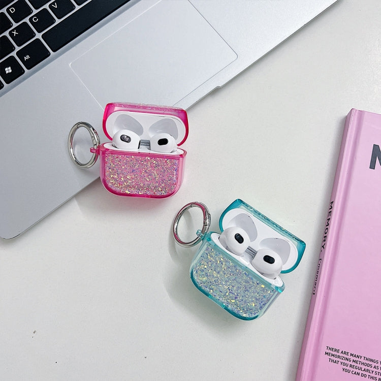 For AirPods Pro Flash Diamond Epoxy Bluetooth Earphone Protective Case(Black)