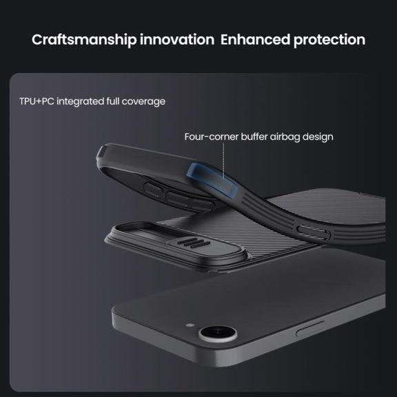 For iPhone 16e NILLKIN CamShield Pro PC Phone Case(Green)