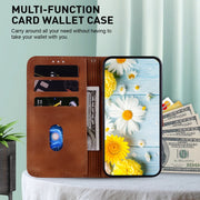For Google Pixel 9 Lily Embossed Leather Phone Case(Brown)