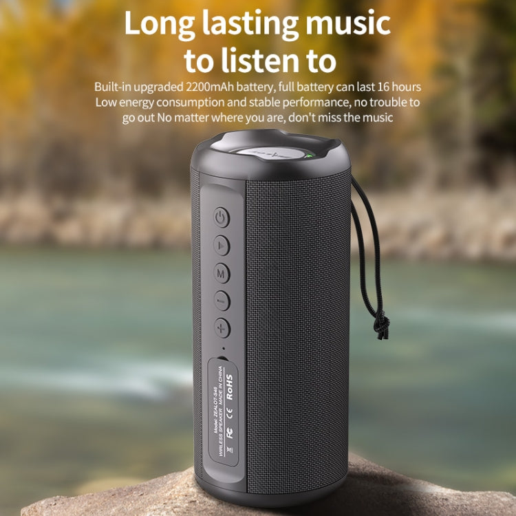 Zealot S46 TWS Portable Wireless Bluetooth Speaker with Colorful Light(Black) - free shipping - PMC Jewellery - Order now!