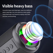 Zealot S46 TWS Portable Wireless Bluetooth Speaker with Colorful Light(Black)