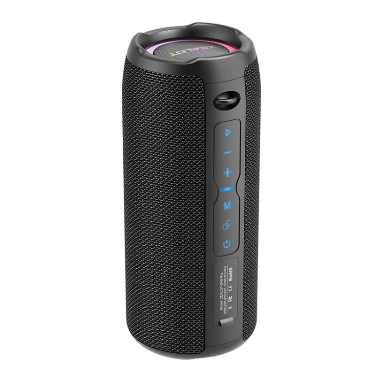Zealot S49 Pro 20W Outdoor Portable Wireless Bluetooth Speaker with RGB Light(Black) - free shipping - PMC Jewellery - Order now!