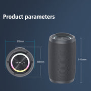 Zealot S49 Outdoor Portable Wireless Bluetooth Speaker with RGB Light(Black)
