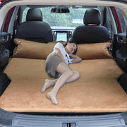 Universal Car Suede Sleeping Mat Mattress Off-road SUV Trunk Travel Inflatable Mattress Air Bed, Size:180 x 130 x 102cm(Brown)